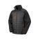 Chaqueta softshell acolchada reciclada unisex R237x. Color black/orange.