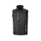 Chaleco softshell acolchada reciclada unisex R238x. Color black/grey.