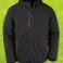 Chaqueta invierno con capucha reciclada hombre R240x. Color black/red.