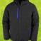 Chaqueta invierno con capucha reciclada hombre R240x. Color black/royal.