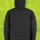 Chaqueta invierno con capucha reciclada hombre R240x. Color black/red.