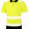 Polo reflectante reciclado hombre R501x. Color neon yellow.