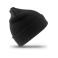 Gorro con vuelta reciclado Rc933x. Color black.