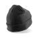 Gorro con vuelta reciclado Rc927x. Color black.