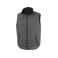 Chaleco acolchado reciclado hombre R239x. Color grey/black.