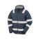 Chaqueta invierno reflectante reciclada hombre R500x. Color navy.