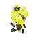 Chaqueta invierno reflectante reciclada hombre R500x. Color neon yellow.