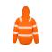 Chaqueta invierno reflectante reciclada hombre R500x. Color mango.