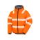 Chaqueta invierno reflectante reciclada hombre R500x. Color mango.