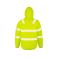 Chaqueta invierno reflectante reciclada hombre R500x. Color neon yellow.