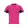 Equipación de fútbol niño Boca Kids. Color rosa rosa/negro.