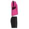 Equipación de fútbol niño Boca Kids. Color rosa rosa/negro.