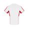 Equipación de fútbol niño Boca Kids. Color blanco/rojo.