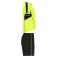 Equipación de fútbol niño Boca Kids. Color amarillo flúor/negro.