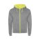 Sudadera con capucha y cremallera felpa no perchada hombre Fuji. .