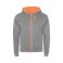 Sudadera con capucha y cremallera felpa no perchada hombre Fuji. .