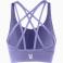 Top deportivo sin mangas reciclado mujer Basel. Color lila.