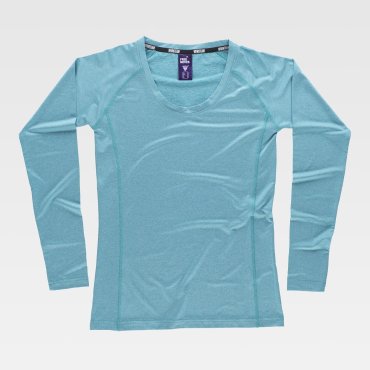 Camiseta de trabajo manga larga mujer B0069 Camiseta de trabajo manga larga mujer B0069