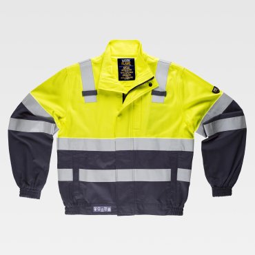 Cazadora alta visibilidad multibolsillos protección total unisex B1191