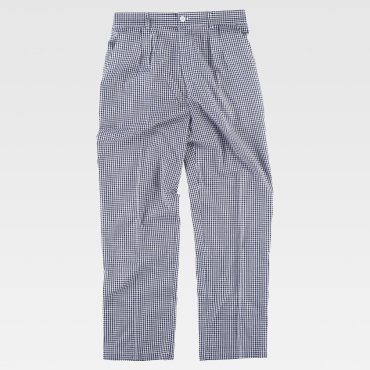 Pantalón de cocina cuadritos unisex B1425 Pantalón de cocina cuadritos unisex B1425