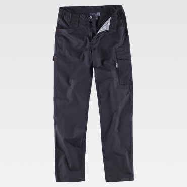 Pantalón de trabajo multibolsillos elástico unisex B4030 Pantalón de trabajo multibolsillos elástico unisex B4030