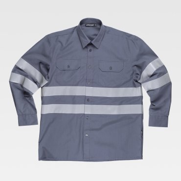 Camisa alta visibilidad manga larga unisex B8007 Camisa alta visibilidad manga larga unisex B8007