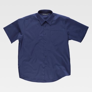 Camisa de trabajo manga corta unisex B8100 Camisa de trabajo manga corta unisex B8100