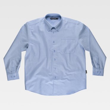 Camisa de trabajo oxford manga larga unisex B8400 Camisa de trabajo oxford manga larga unisex B8400
