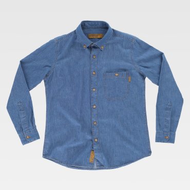 Camisa vaquera manga larga mujer B8690 Camisa vaquera manga larga mujer B8690