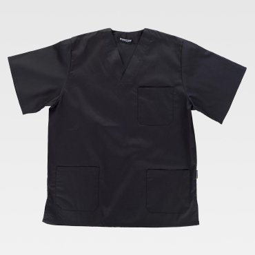 Casaca sanitaria manga corta barata unisex B9200 Casaca sanitaria manga corta barata unisex B9200