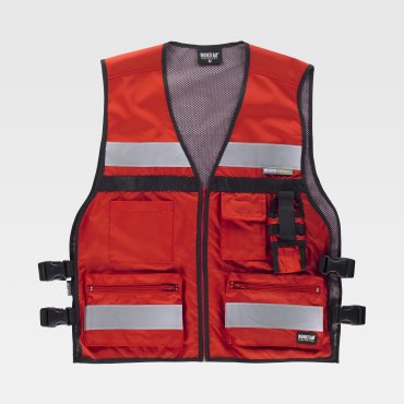 Chaleco reflectante alta visibilidad ligero multibolsillos unisex C3601 Chaleco reflectante alta visibilidad ligero multibolsillos unisex C3601