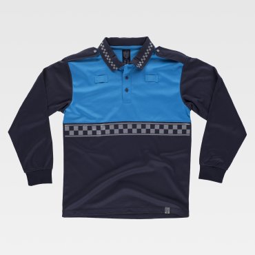 Polo de policía local manga larga unisex C3856 Polo de policía local manga larga unisex C3856