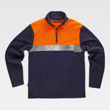 Polar alta visibilidad media cremallera unisex C4021 Polar alta visibilidad media cremallera unisex C4021