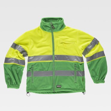 Chaqueta polar alta visibilidad combinada unisex C4025 Chaqueta polar alta visibilidad combinada unisex C4025