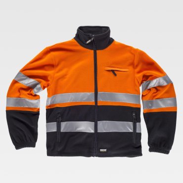 Chaqueta polar alta visibilidad combinada unisex C4025 Chaqueta polar alta visibilidad combinada unisex C4025