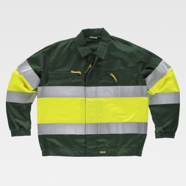Cazadora alta visibilidad multibolsillos unisex C4110 Cazadora alta visibilidad multibolsillos unisex C4110