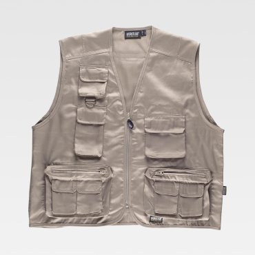 Chaleco de trabajo ligero multibolsillos unisex S3100 Chaleco de trabajo ligero multibolsillos unisex S3100