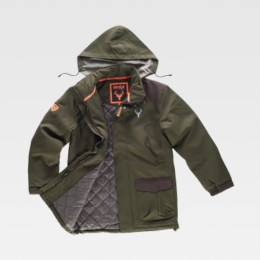 Parka outdoor acolchada con capucha unisex S8230 Parka outdoor acolchada con capucha unisex S8230