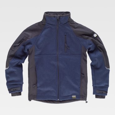Chaqueta softshell laboral combinada unisex S9470 Chaqueta softshell laboral combinada unisex S9470