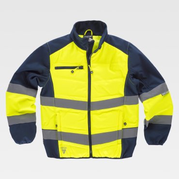 Chaqueta softshell alta visibilidad acolchada unisex S9600 Chaqueta softshell alta visibilidad acolchada unisex S9600