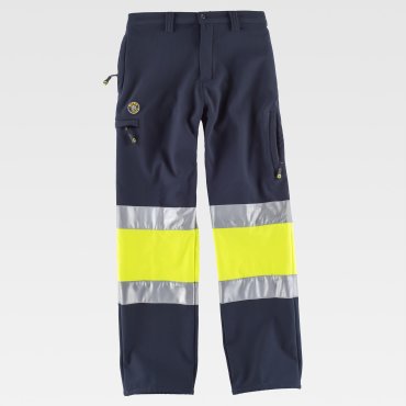 Pantalón softshell alta visibilidad multibolsillos unisex S9820 Pantalón softshell alta visibilidad multibolsillos unisex S9820