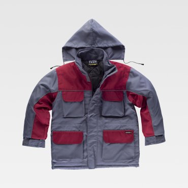 Parka acolchada con capucha unisex WF1858 Parka acolchada con capucha unisex WF1858