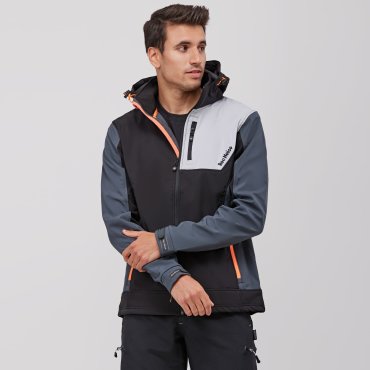 Softshell con capucha combinado unisex Combi Tri Hood 2