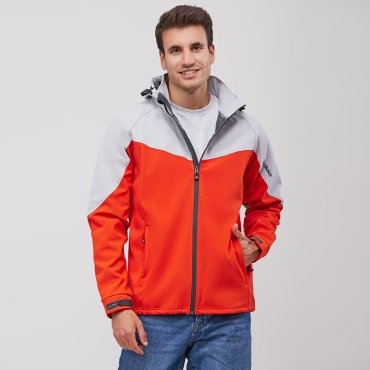 Softshell con capucha combinado unisex Combi Tri Hood