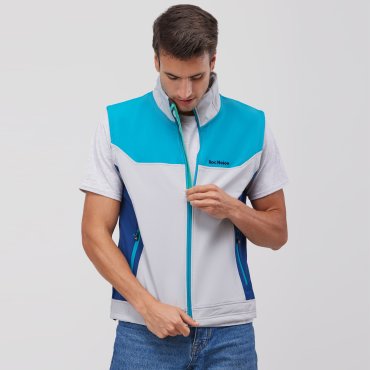 Chaleco softshell combinado unisex Tricolor