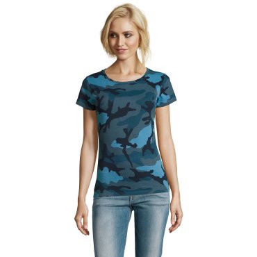 Camiseta camuflaje mujer Camo Women