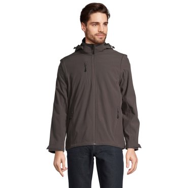 Chaqueta softshell con capucha reciclada unisex Falcon 3in1 Chaqueta softshell con capucha reciclada unisex Falcon 3in1