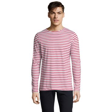 Camiseta de rayas manga larga hombre Marine Camiseta de rayas manga larga hombre Marine