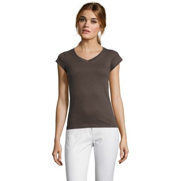 Camiseta cuello pico mujer Moon Women Camiseta cuello pico mujer Moon Women
