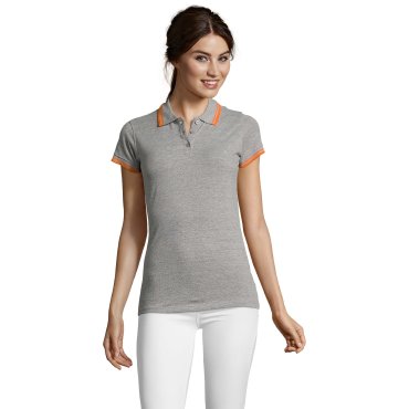 Polo cuello con rayas mujer Pasadena Women
